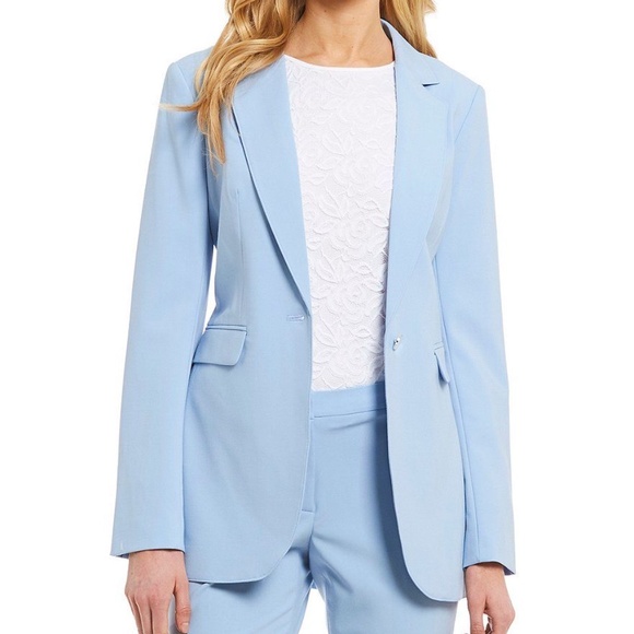 Blue Pants Suit Blazer 